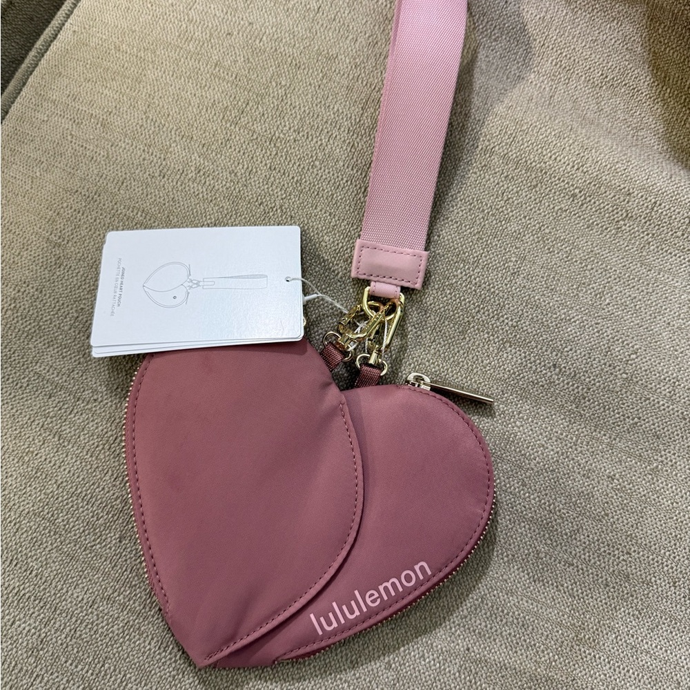 lululemon athletica Pink Heart-Shaped Women's Bag